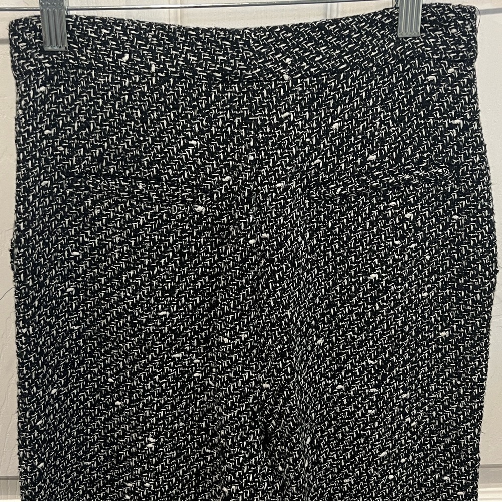 Zara black and white wide leg trouser pants size XS NWT - Picture 3 of 9
